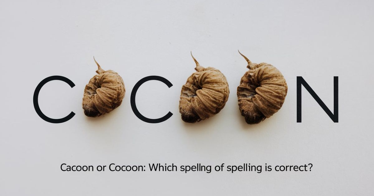 Cacoon or Cocoon: Which Spelling is Correct?