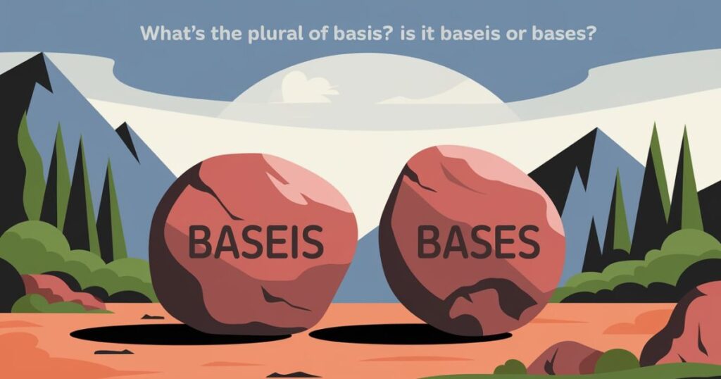 Plural of Basis and bases