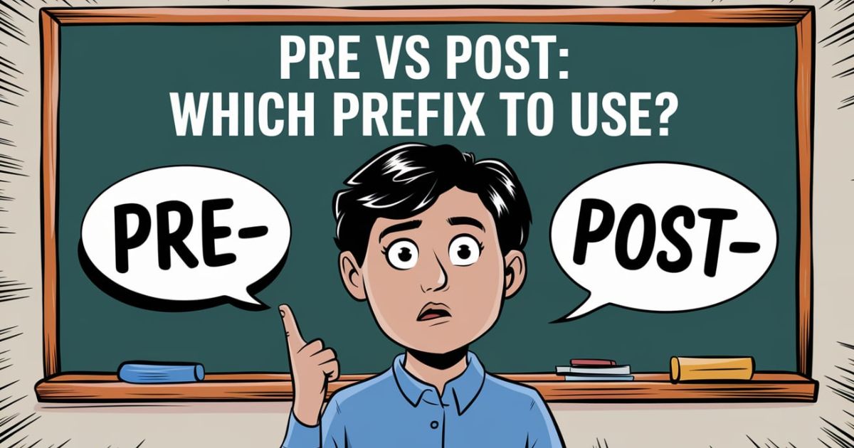 Pre vs Post: Which Prefix to Use?