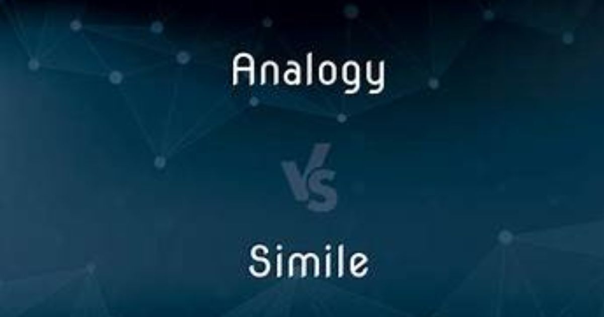 analogy vs simile